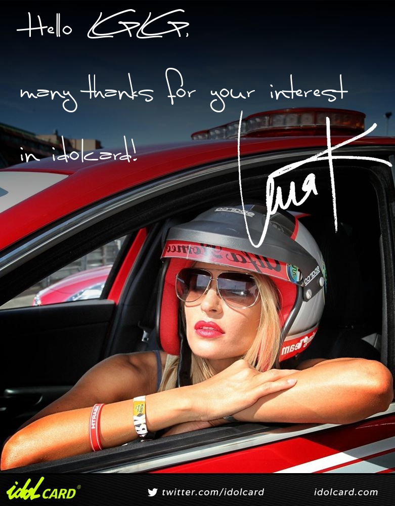 Meine #testcard idolCARD  