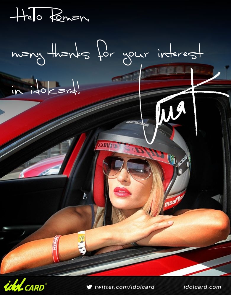 Meine #testcard idolCARD  