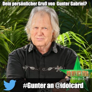 Digitale idolCARD Autogrammkarte von Dschungelcamp Gunter Gabriel