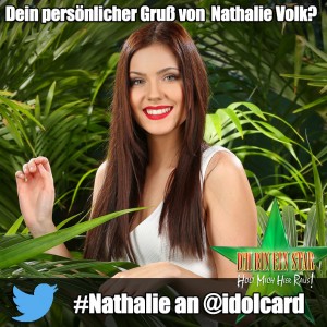 Digitale idolCARD Autogrammkarte von Dschungelcamp Nathalie Volk