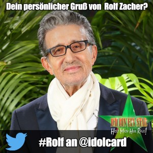 Digitale idolCARD Autogrammkarte von Dschungelcamp Rolf Zacher